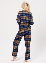 Piżama Key LNS 481 B24 Flanela dł/r 2XL-3XL rozpinana damska