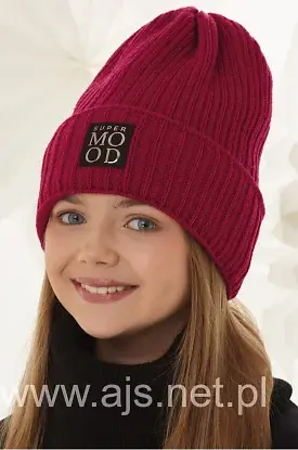 Czapka AJS 48-394 dziewczęca