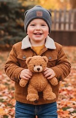 Czapka Noviti CP059 Miś Bawełna Boy