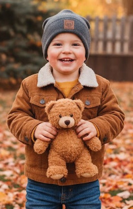 Czapka Noviti CP059 Miś Bawełna Boy