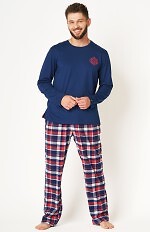 Piżama Key MNS 613 B24 Flanela M-2XL męska
