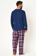 Piżama Key MNS 613 B24 Flanela M-2XL męska