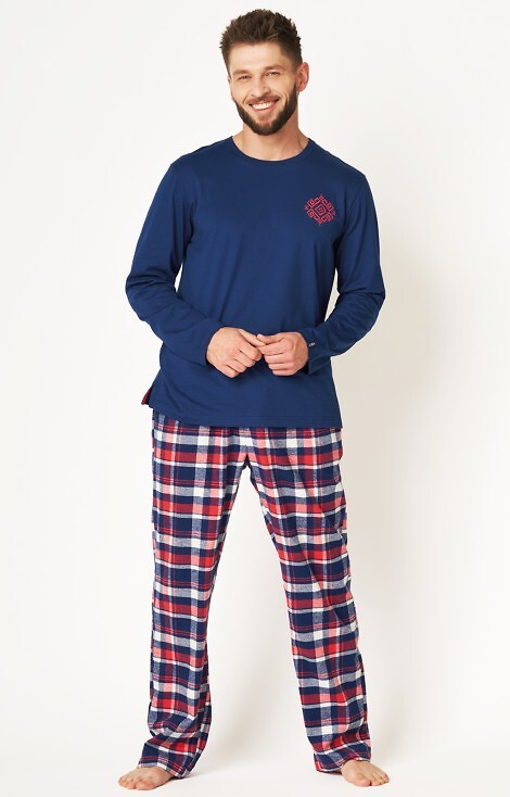 Piżama Key MNS 613 B24 Flanela M-2XL męska