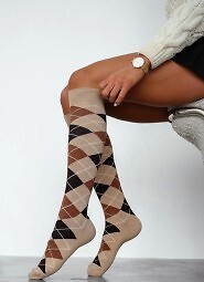 Podkolanówki Milena 0248-006 Romby 37-41