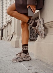 Skarpety Milena 0200-127 Dwa Cętkowane Paski 37-41