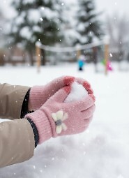 Rękawiczki Noviti RZ069 dziewczęce Puszyste