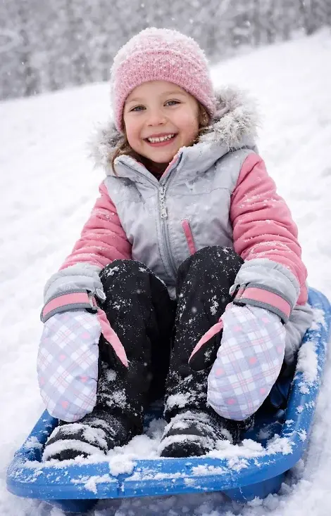 Rękawiczki YOCLUB REN-0314G Girl Narciarskie