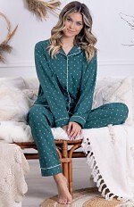 Piżama Leveza Newena 1478 dł/r M-2XL rozpinana