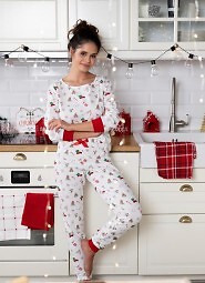 Piżama Sensis Samantha dł/r Christmas S-XL