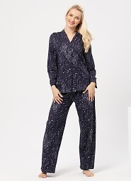 Piżama Key LNS 911 B24 dł/r S-XL rozpinana damska