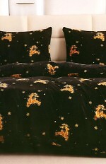 Komplet pościeli Cotton World Polarowa/Welur Kolorowy Wzór SHY 160x200