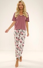 Piżama De Lafense 720 Finessa kr/r 3XL-4XL