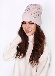 Czapka Off Pink P-026 damska