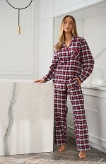 Piżama L&L 2475 Roxy dł/r S-2XL rozpinana damska