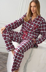 Piżama L&L 2475 Roxy dł/r S-2XL rozpinana damska