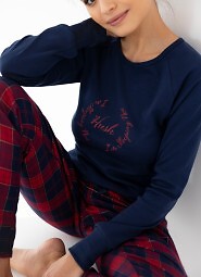 Piżama Sensis Emmeline dł/r Christmas S-XL