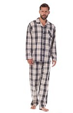 Piżama L&L 2471 Ben dł/r M-3XL męska rozpinana