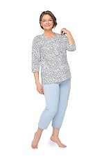 Piżama Martel Maria II 201 3/4 3XL-4XL rozpinana damska