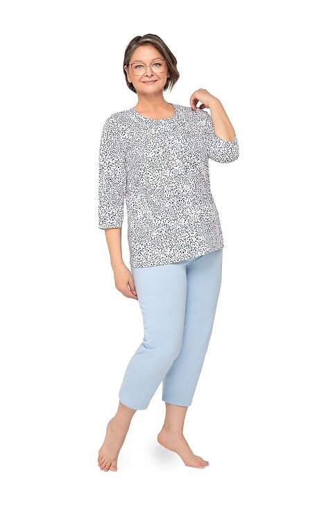 Piżama Martel Maria II 201 3/4 3XL-4XL rozpinana damska
