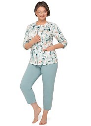 Piżama Martel Maria II 201 3/4 M-2XL rozpinana damska