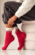 Skarpety Milena Unique Śnieżynka 0071-007 Półfrotte 35-41