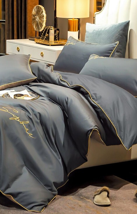 Komplet pościeli Cotton World Mikrowłókno Haft FHL-2607 160x200
