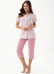 Piżama Luna 346 kr/r 3XL damska rozpinana